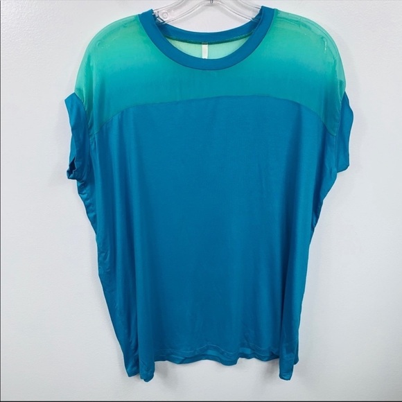 Pastels Clothing Blue Green Tunic Top Medium - Picture 6 of 8